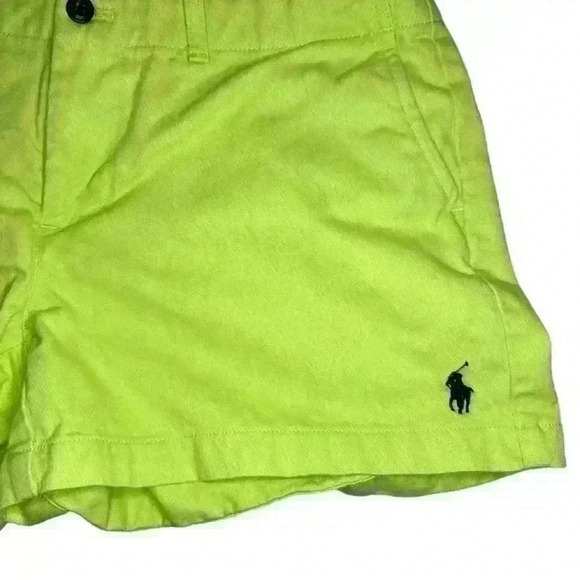 RALPH LAUREN SPORT Y2K LIME GREEN MINI SHORTS - Picture 2 of 5